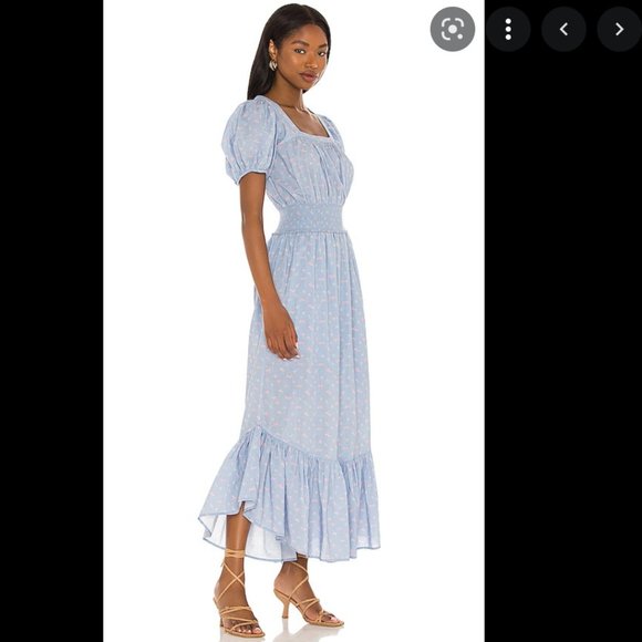 LoveShackFancy Dresses & Skirts - 🔥Sales- NWT LoveShackFancy X REVOLVE Begonia Dress in Baby Blue Pomme - Size S